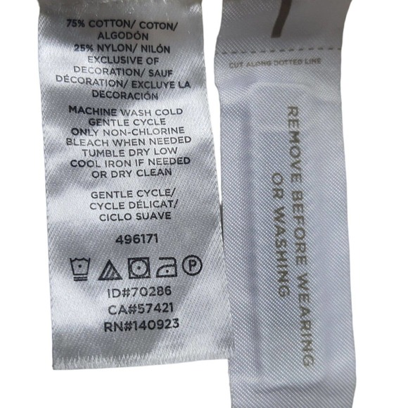 LOU & GREY Women's XS White Fringe Open Knit Popover Summer Sweater Blouse Top - Picture 10 of 12